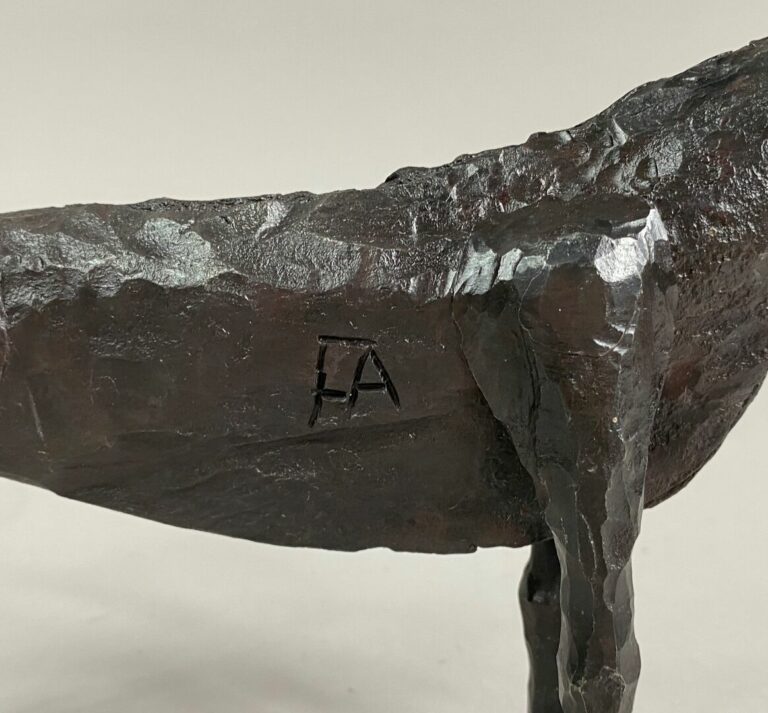 André FABRE (1920-2011) - Bouquetin - Sculpture en acier forgé - Années 1970 -…