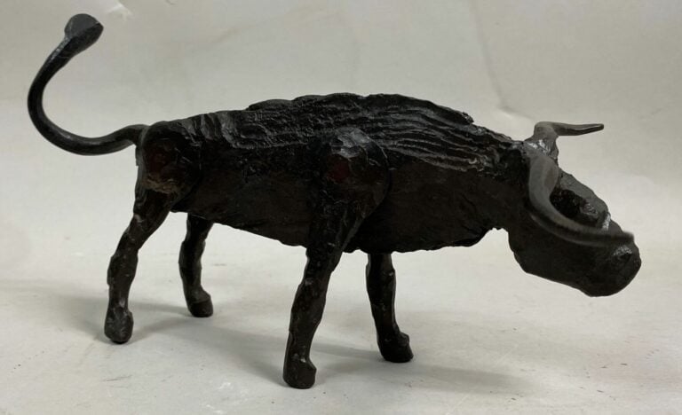 André FABRE (1920-2011) - Buffle - Sculpture en acier forgé - Années 1950/1960…