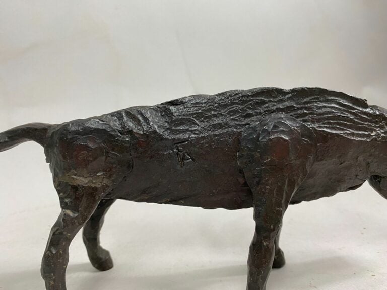 André FABRE (1920-2011) - Buffle - Sculpture en acier forgé - Années 1950/1960…