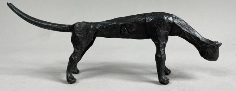 André FABRE (1920-2011) - Chat - Sculpture en acier forgé - Années fin 1980/ dé…