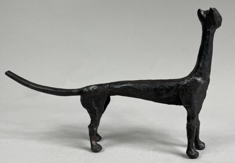 André FABRE (1920-2011) - Chat - Sculpture en acier forgé - Années fin 1980/ dé…