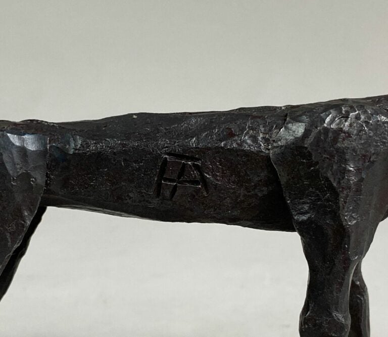 André FABRE (1920-2011) - Chat - Sculpture en acier forgé - Années fin 1980/ dé…