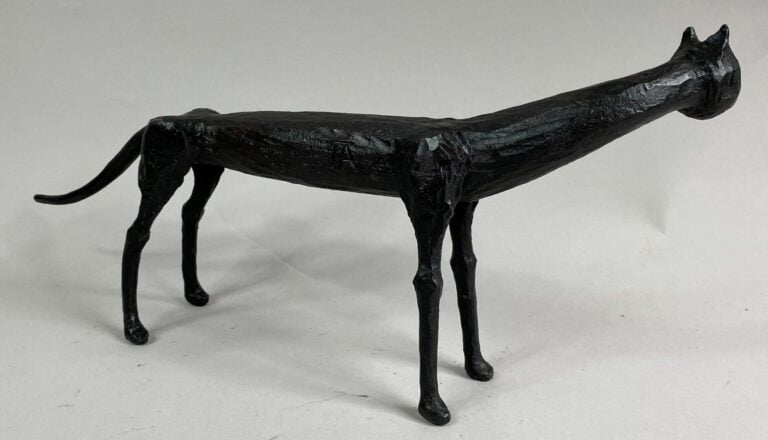 André FABRE (1920-2011) - Chat - Sculpture en acier forgé - Années fin 1980/ dé…