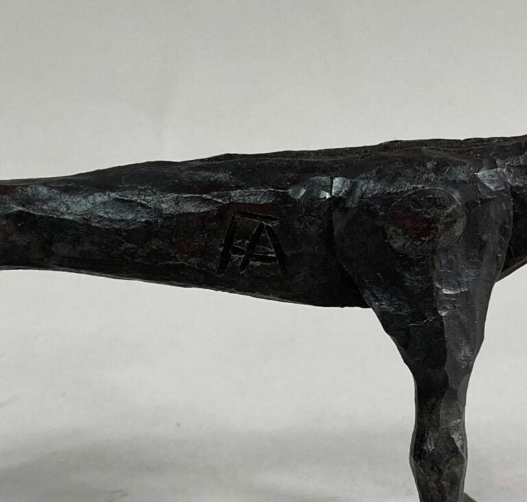 André FABRE (1920-2011) - Chat - Sculpture en acier forgé - Années fin 1980/ dé…
