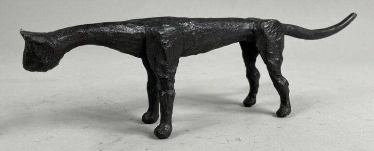 André FABRE (1920-2011) - Chat - Sculpture en acier forgé - Années fin 1980/ dé…