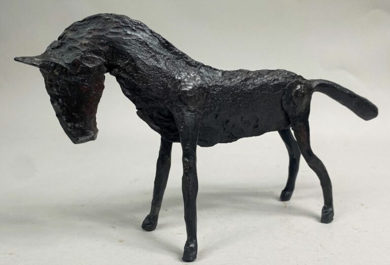 André FABRE (1920-2011) - Cheval - Sculpture en acier forgé - Années 1960 - 13,…
