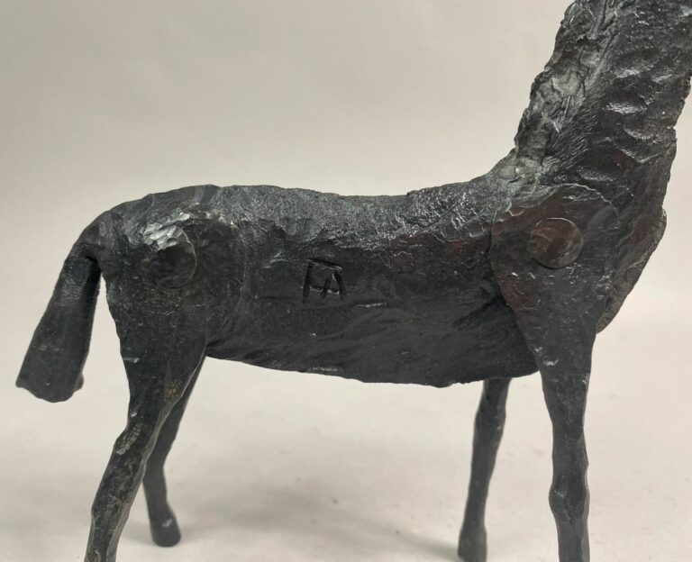 André FABRE (1920-2011) - Cheval - Sculpture en acier forgé - Années 1960 - 18,…
