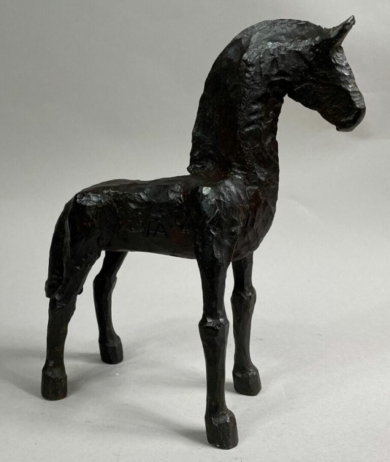 André FABRE (1920-2011) - Cheval - Sculpture en acier forgé - Années 1980 - 24…