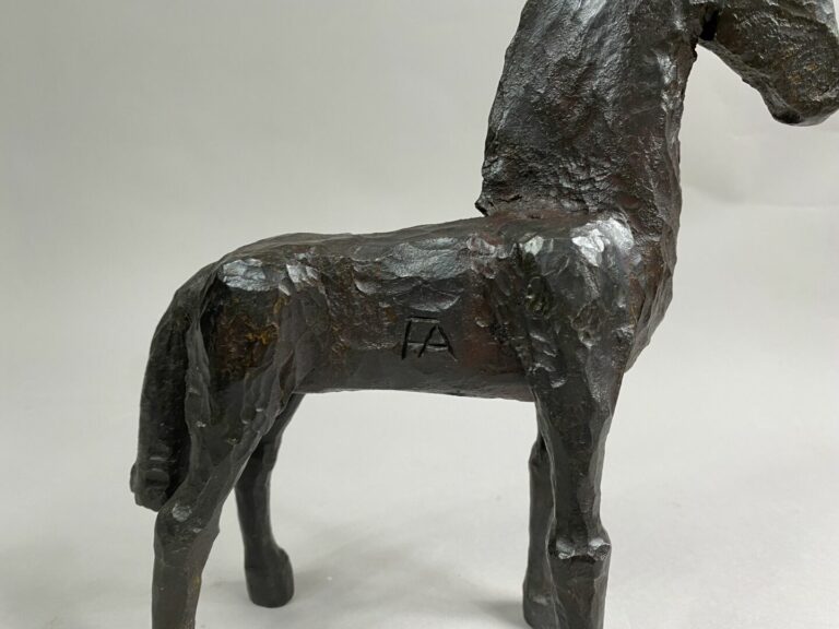 André FABRE (1920-2011) - Cheval - Sculpture en acier forgé - Années 1980 - 24…