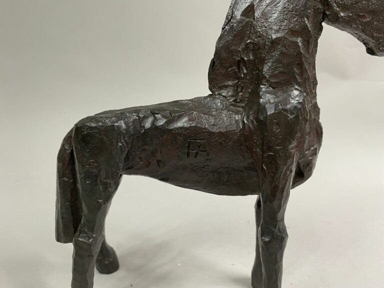 André FABRE (1920-2011) - Cheval - Sculpture en acier forgé - Années 1980 - 24,…