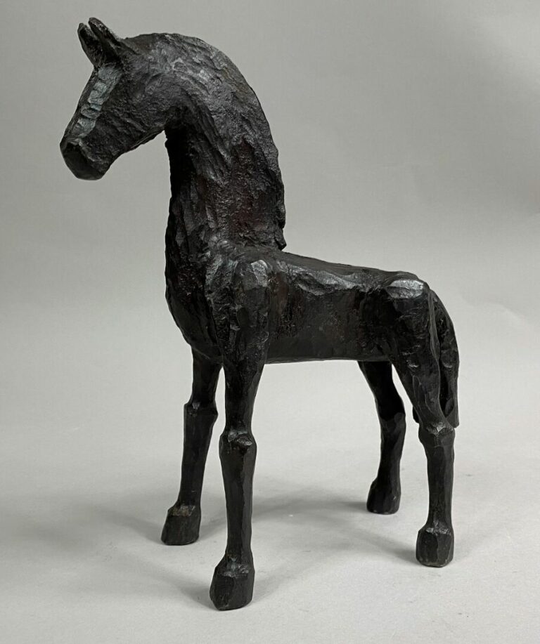 André FABRE (1920-2011) - Cheval - Sculpture en acier forgé - Années 1980 - 24…
