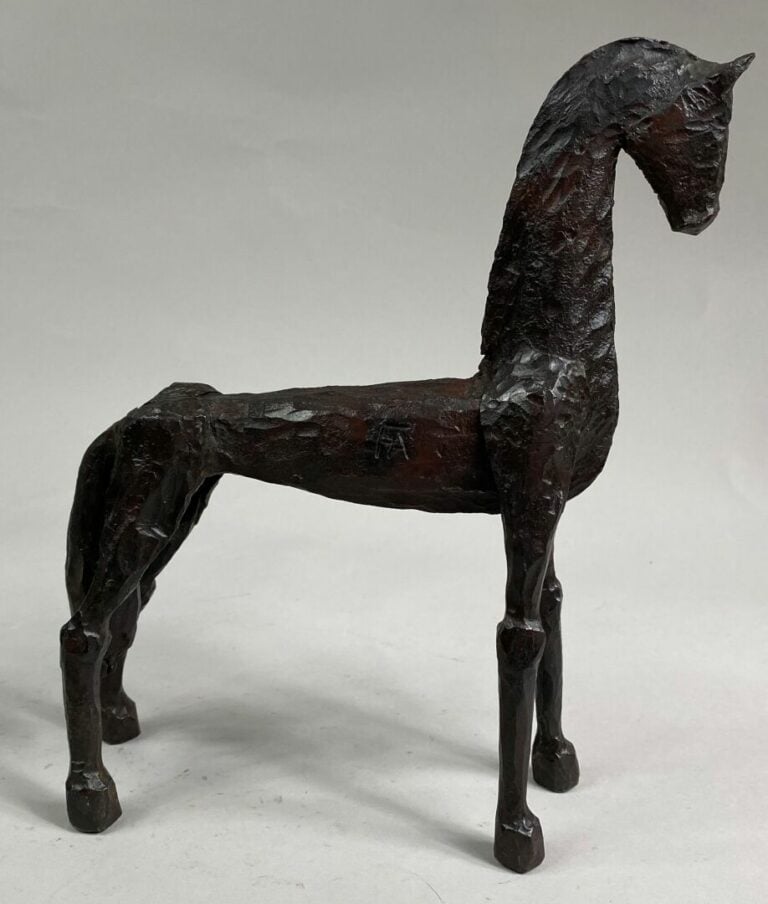 André FABRE (1920-2011) - Cheval - Sculpture en acier forgé - Années 1980 - 25…