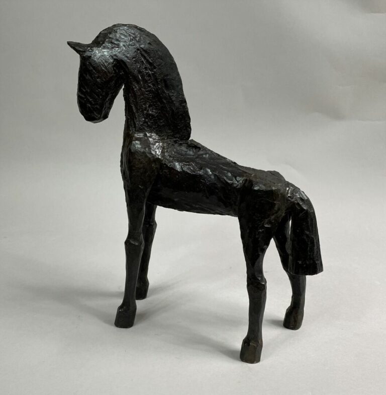 André FABRE (1920-2011) - Cheval - Sculpture en acier forgé - Années 1980 - 27…