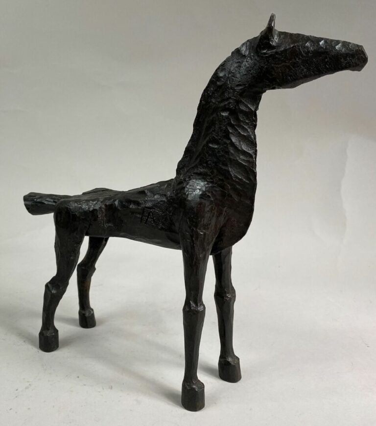 André FABRE (1920-2011) - Cheval - Sculpture en acier forgé - Années 1980 - 27,…