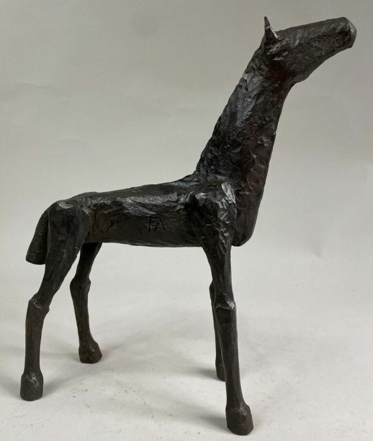 André FABRE (1920-2011) - Cheval - Sculpture en acier forgé - Années 1980 - 28,…