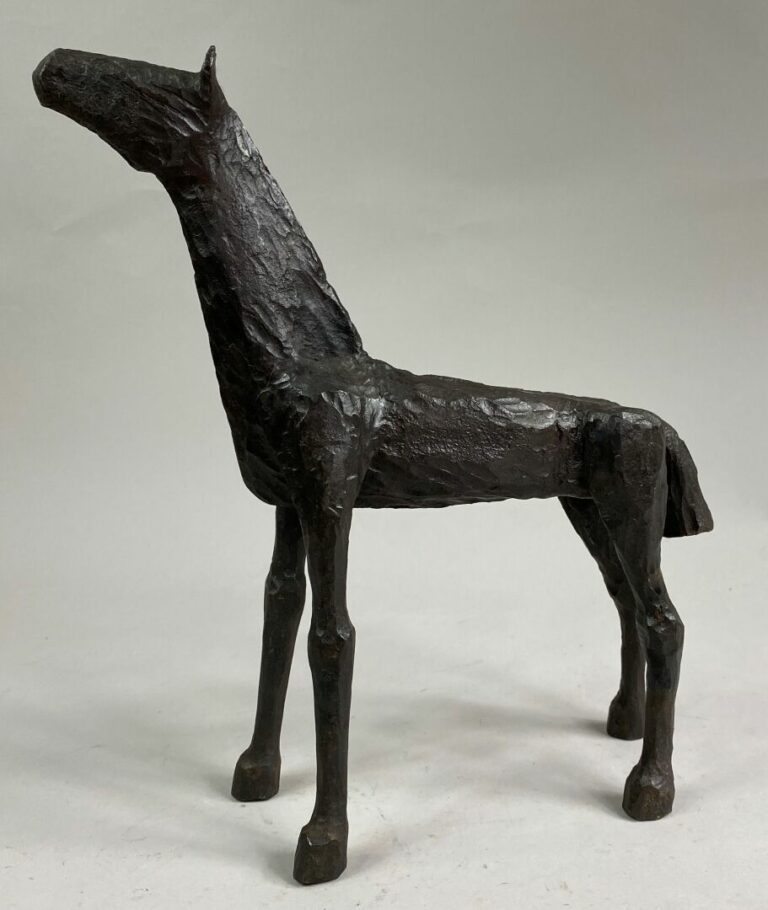 André FABRE (1920-2011) - Cheval - Sculpture en acier forgé - Années 1980 - 28,…