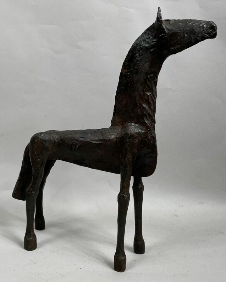 André FABRE (1920-2011) - Cheval - Sculpture en acier forgé - Années 1980 - 34,…