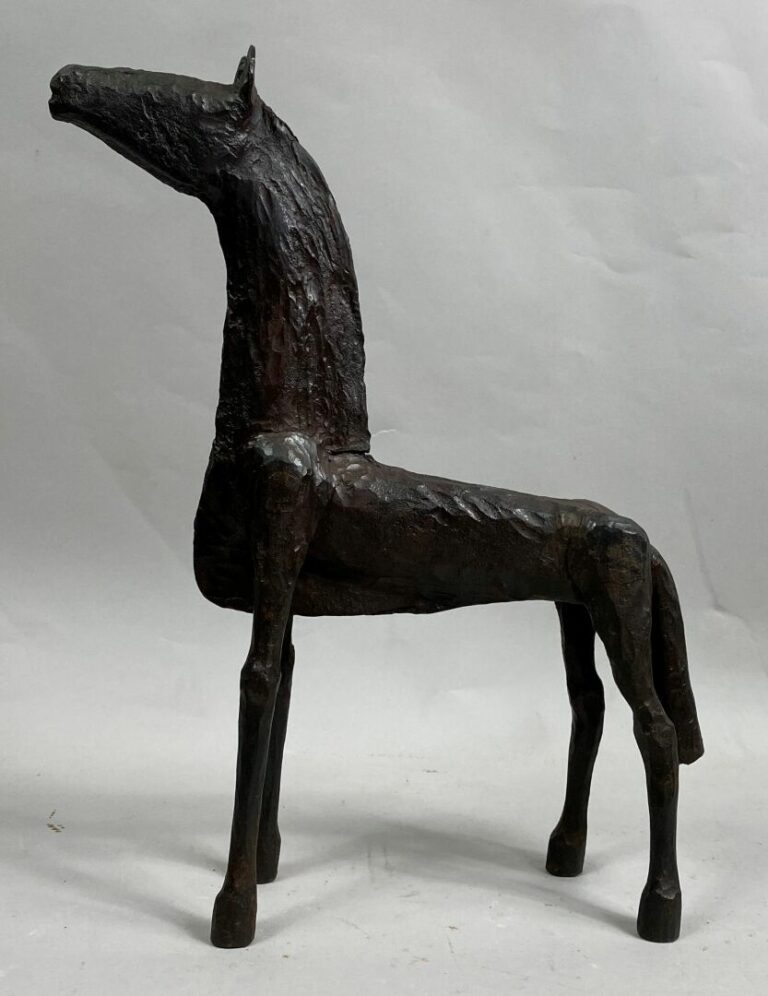 André FABRE (1920-2011) - Cheval - Sculpture en acier forgé - Années 1980 - 34,…