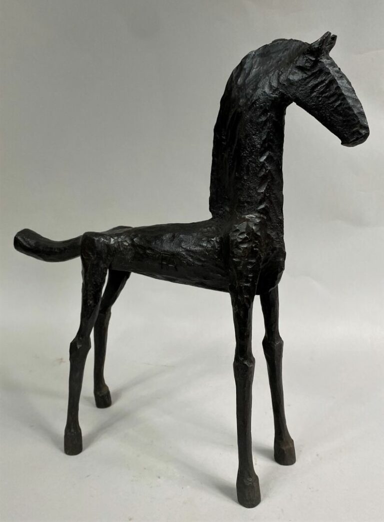 André FABRE (1920-2011) - Cheval - Sculpture en acier forgé - Années 1980 - 35,…
