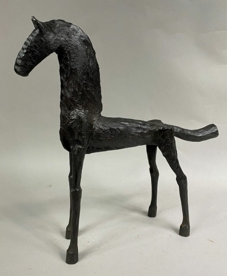 André FABRE (1920-2011) - Cheval - Sculpture en acier forgé - Années 1980 - 35,…
