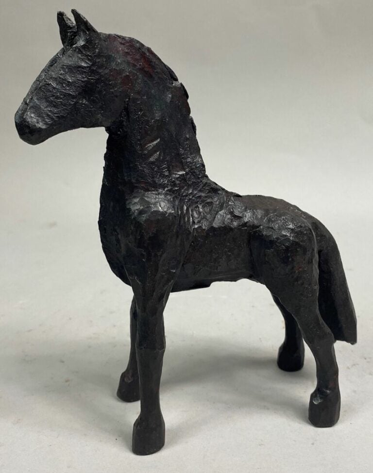 André FABRE (1920-2011) - Cheval - Sculpture en acier forgé - Années fin 1980/d…