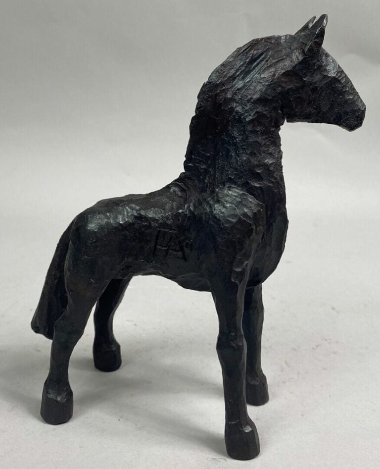 André FABRE (1920-2011) - Cheval - Sculpture en acier forgé - Années fin 1980/d…