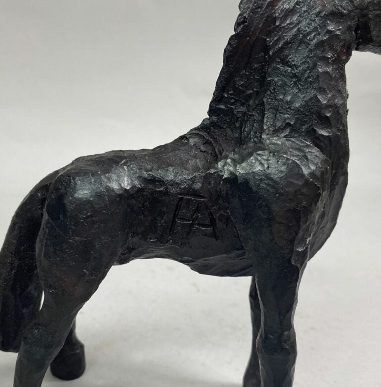 André FABRE (1920-2011) - Cheval - Sculpture en acier forgé - Années fin 1980/d…