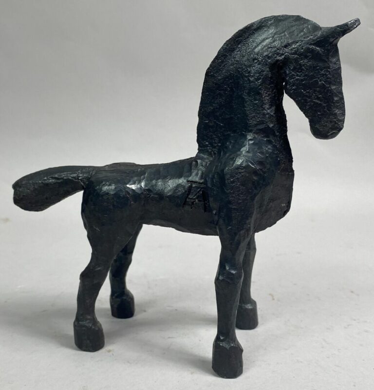 André FABRE (1920-2011) - Cheval - Sculpture en acier forgé - Années fin 1980/d…