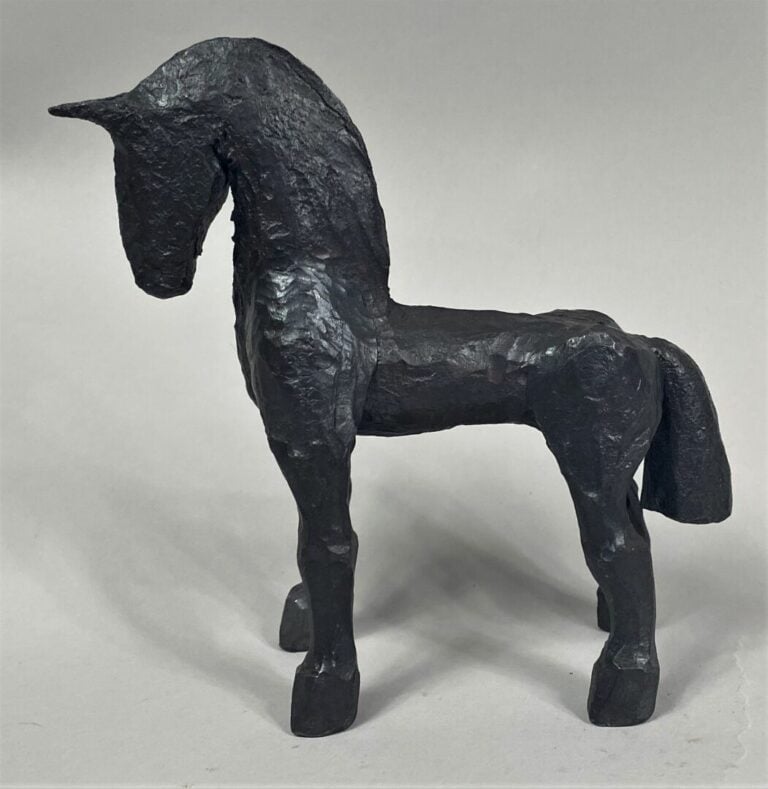 André FABRE (1920-2011) - Cheval - Sculpture en acier forgé - Années fin 1980/d…