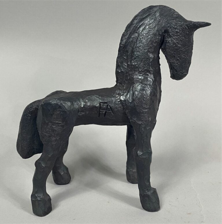 André FABRE (1920-2011) - Cheval - Sculpture en acier forgé - Années fin 1980/d…