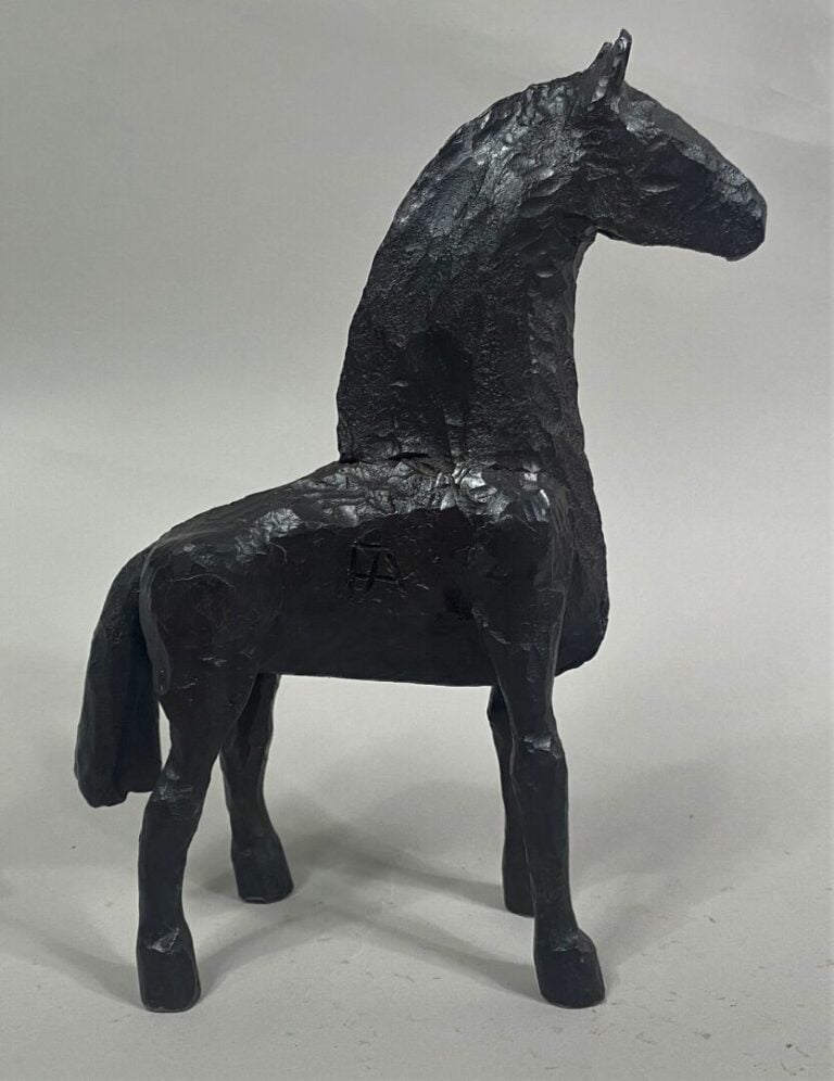 André FABRE (1920-2011) - Cheval - Sculpture en acier forgé - Années fin 1980/d…