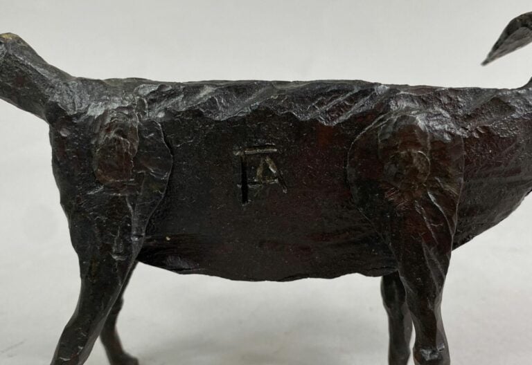 André FABRE (1920-2011) - Chèvre - Sculpture en acier forgé - Années 1950/1960…