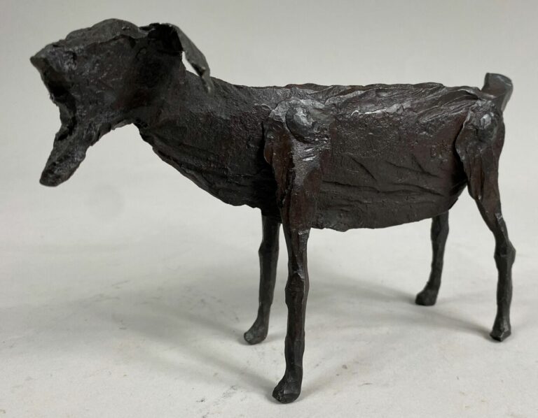 André FABRE (1920-2011) - Chèvre - Sculpture en acier forgé - Années 1950/1960…