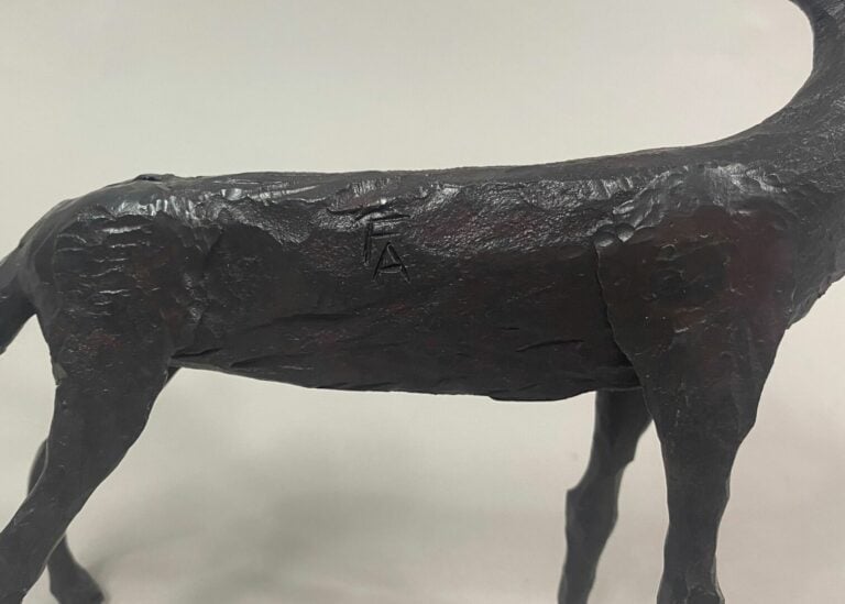 André FABRE (1920-2011) - Chevreuil - Sculpture en acier forgé - Années 1950/19…