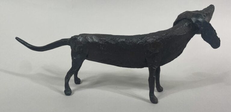 André FABRE (1920-2011) - Chien basset - Sculpture en acier forgé - Années 1950…