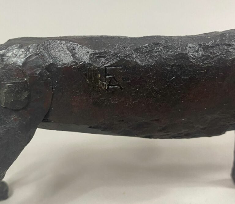 André FABRE (1920-2011) - Chien basset - Sculpture en acier forgé - Années 1950…