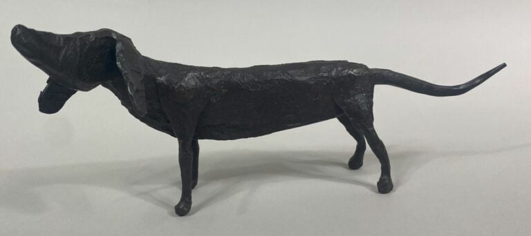 André FABRE (1920-2011) - Chien basset - Sculpture en acier forgé - Années 1950…