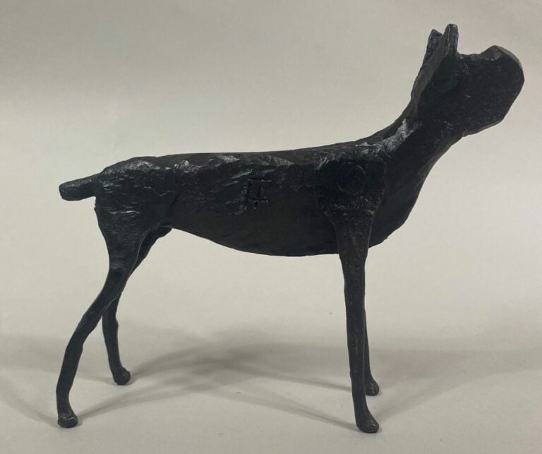 André FABRE (1920-2011) - Chien Boxer - Sculpture en acier forgé - Années 1950/…