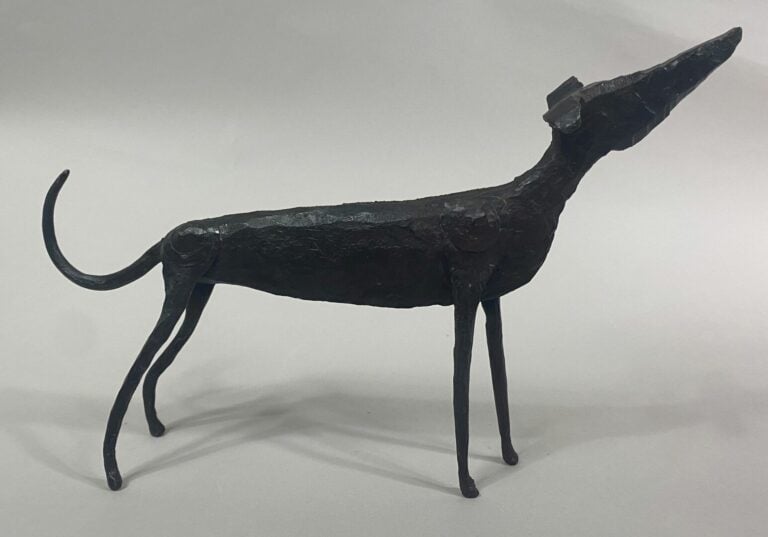 André FABRE (1920-2011) - Chien Lévrier - Sculpture en acier forgé - Années 195…