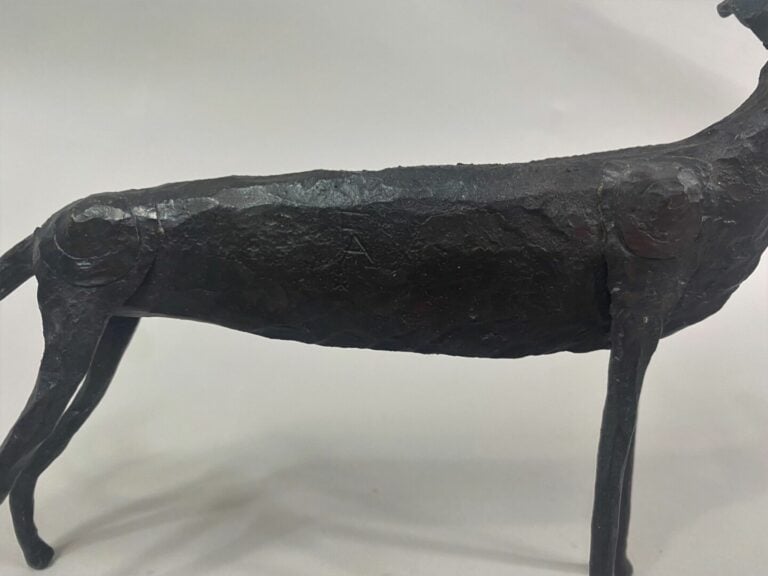 André FABRE (1920-2011) - Chien Lévrier - Sculpture en acier forgé - Années 195…