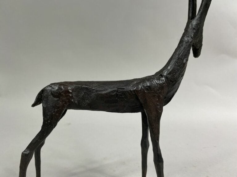 André FABRE (1920-2011) - Gazelle - Sculpture en acier forgé - Années 1950/1960…