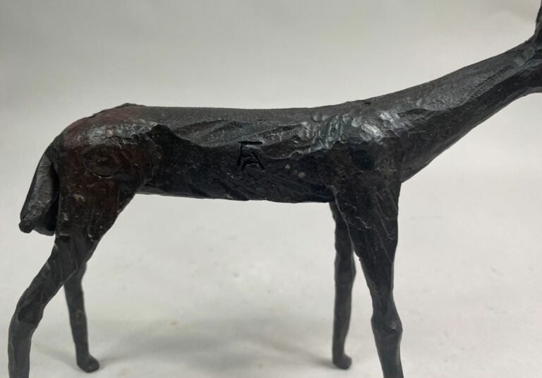 André FABRE (1920-2011) - Gazelle - Sculpture en acier forgé - Années 1950/1960…