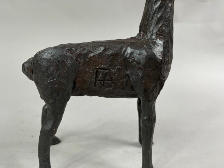 André FABRE (1920-2011) - Lama - Sculpture en acier forgé - Années 1960/1970 -…