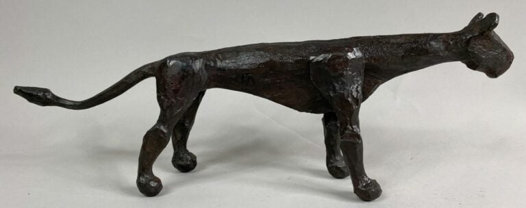 André FABRE (1920-2011) - Lionne - Sculpture en acier forgé - Années fin 1980/d…