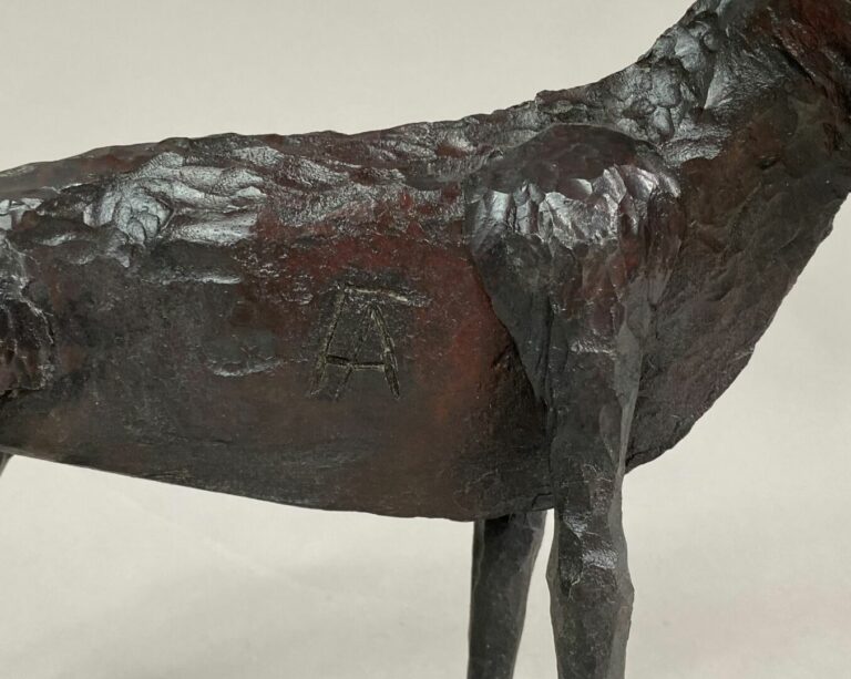 André FABRE (1920-2011) - Mouflon - Sculpture en acier forgé - Années 1970 - 26…