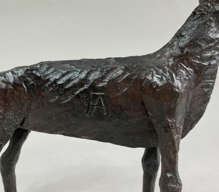 André FABRE (1920-2011) - Mouflon - Sculpture en acier forgé - Années 1970 - 27…