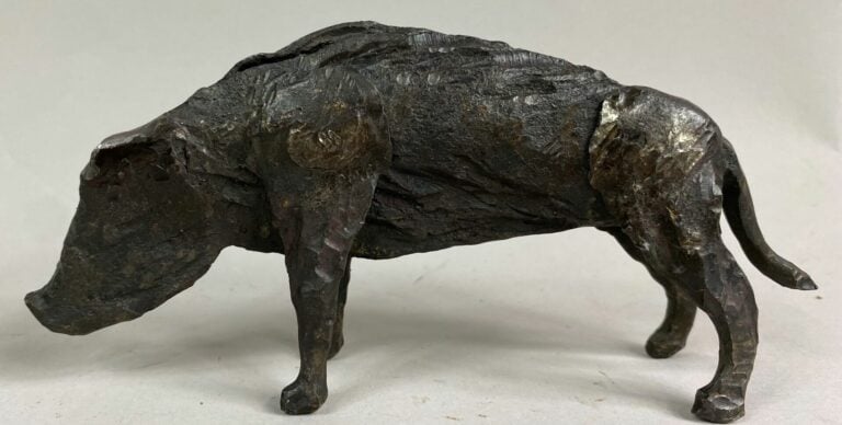 André FABRE (1920-2011) - Sanglier - Sculpture en acier forgé - Années 1960/197…