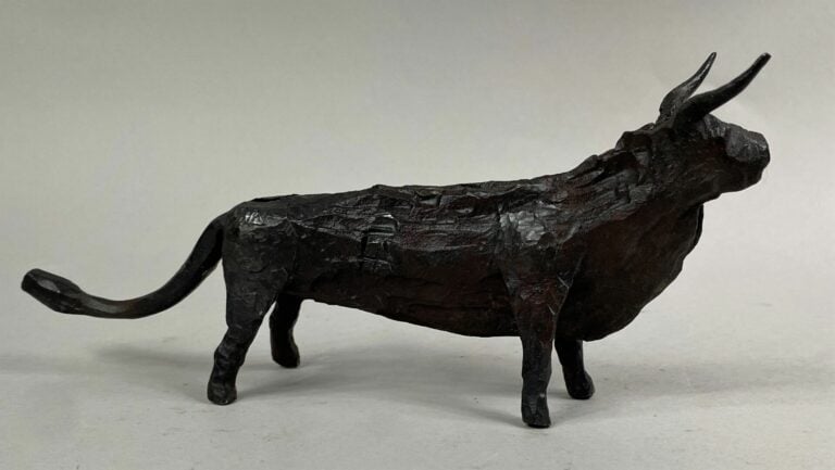 André FABRE (1920-2011) - Taureau - Sculpture en acier forgé - Années 1950/1960…