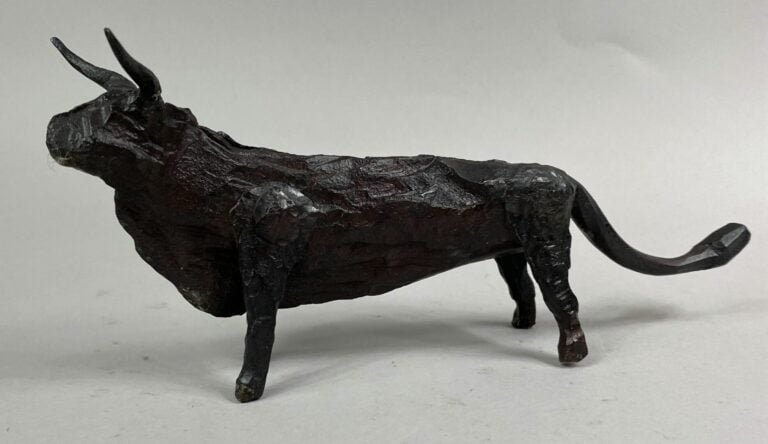 André FABRE (1920-2011) - Taureau - Sculpture en acier forgé - Années 1950/1960…