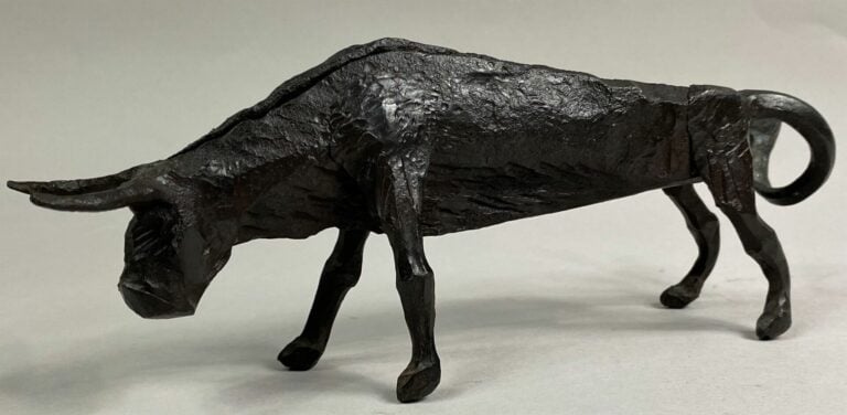 André FABRE (1920-2011) - Taureau - Sculpture en acier forgé - Années 1950/1960…